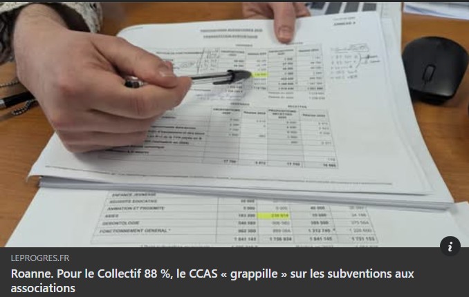 Aides aux associations de solidarité : la mairie grapille.